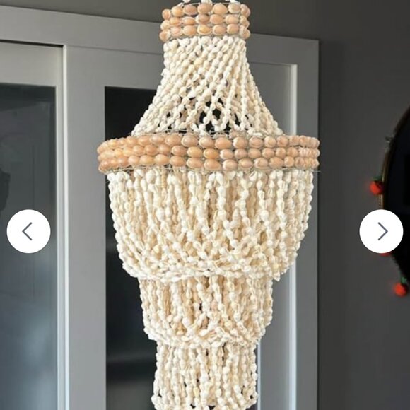 ✨ 🐚☀️Real Shell Hanging Light Ornament Pendant ✨ great condition - Picture 8 of 8